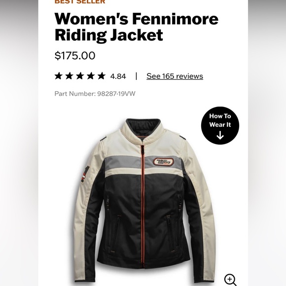 Harley-Davidson® Women's Fennimore Riding Colorblocked Jacket - Picture 3 of 7